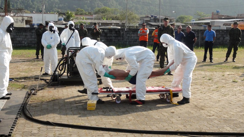 Simulação emergência nuclear